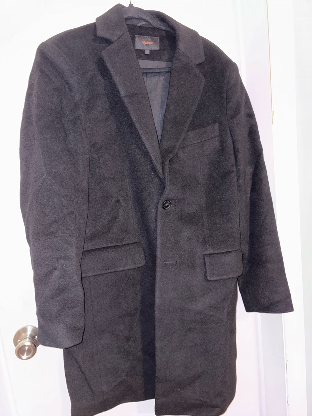 Women’s Black Wool cashmere Overcoat